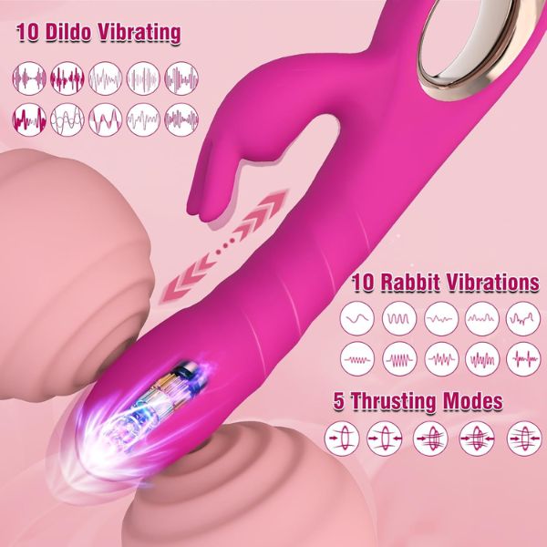 Thrusting Dildo Vibrator Adult Toys