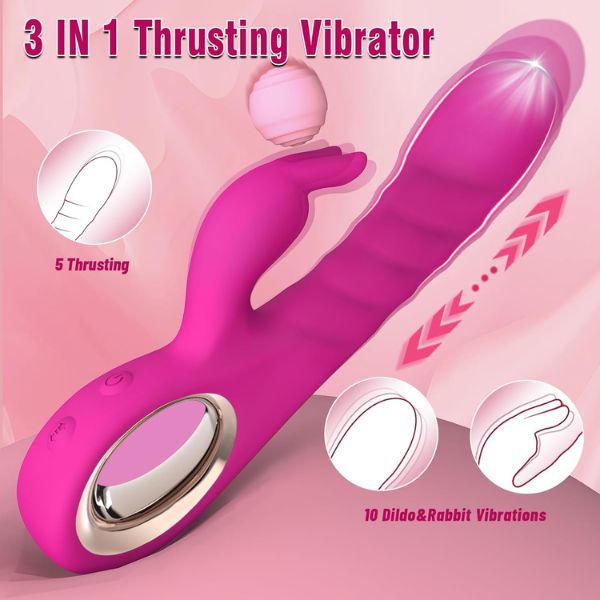 Thrusting Dildo Vibrator Adult Toys