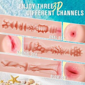 Pack of 3 Pocket Pussies Sex Toys
