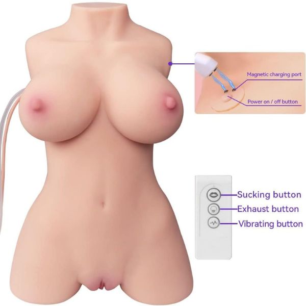 Vibrating Sex Doll Male Masturbator