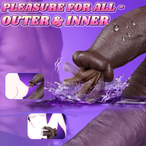 4 in 1 Black Realistic Dildos