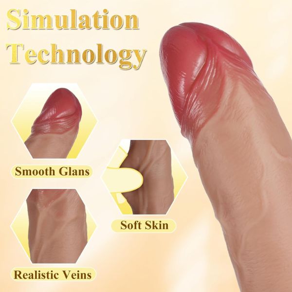 Realistic Thrusting Dildo Vibrator