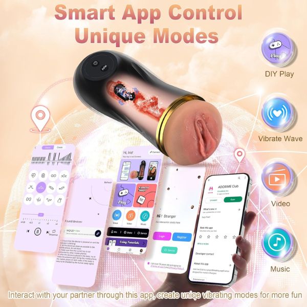 Vibrating Male Masturbator Sex Toys