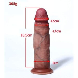 Realistic Sliding Foreskin Dildo
