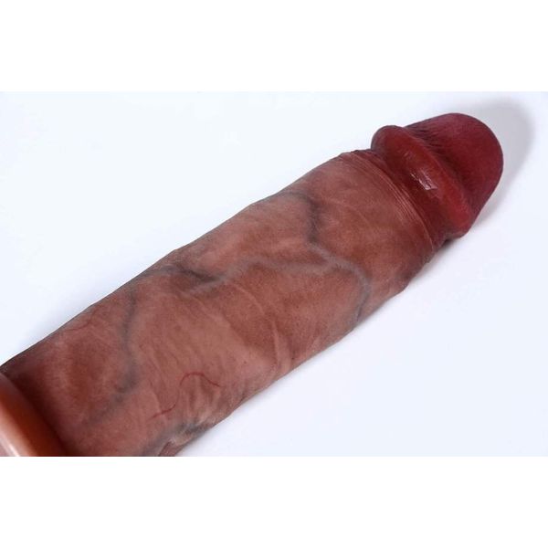 Realistic Sliding Foreskin Dildo