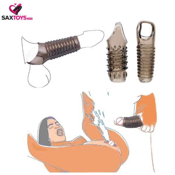 2-pcs-sex-toys-penis-sleeve-cock-sleeve 2 Pcs Sex Toys Penis Sleeve Cock Sleeve