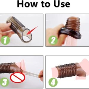 2 Pcs Sex Toys Penis Sleeve Cock Sleeve