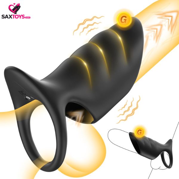 vibrating-cock-ring-penis-sleeve-vibrator Vibrating Cock Ring Penis Sleeve Vibrator