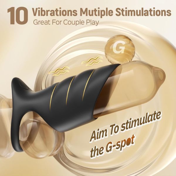 Vibrating Cock Ring Penis Sleeve Vibrator