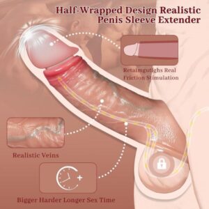 Penis Sleeve Pennis Extender with 2PCS
