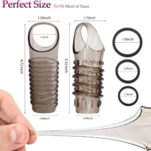 Penis Sleeve Silicone Cock Rings Set