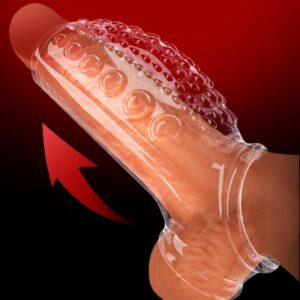 Thicken Cock Condom with Penis Ring