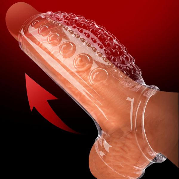 Thicken Cock Condom with Penis Ring