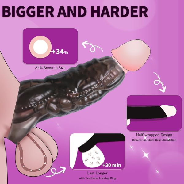Monster Penis Sleeve with 3 Textures
