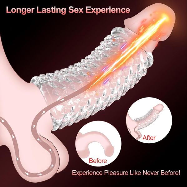 2 Pcs Clear Cock Rings for Men