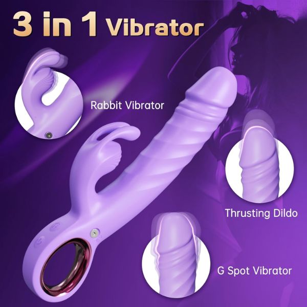 Thrusting Vibrator Dildo Women Sex Toys