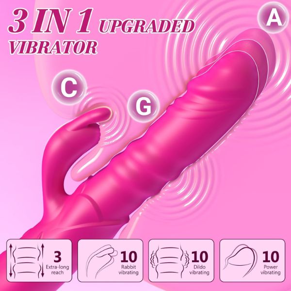 Bkevsd Dildo Rabbit Vibrator for Women