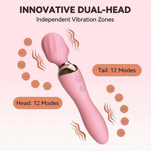 2-in-1 Dual-Ended Vibrator for Women