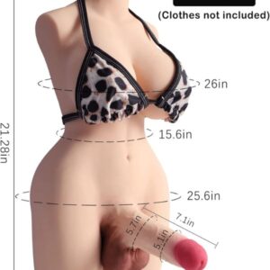 Sex Doll Shemale Torso with Realistic Dildo