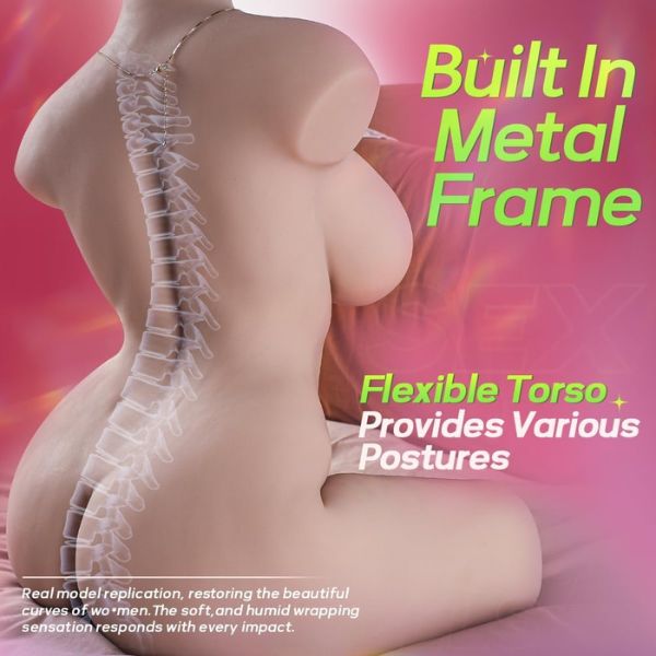 37.5LB Life Size Sex Doll with Flexible Torso