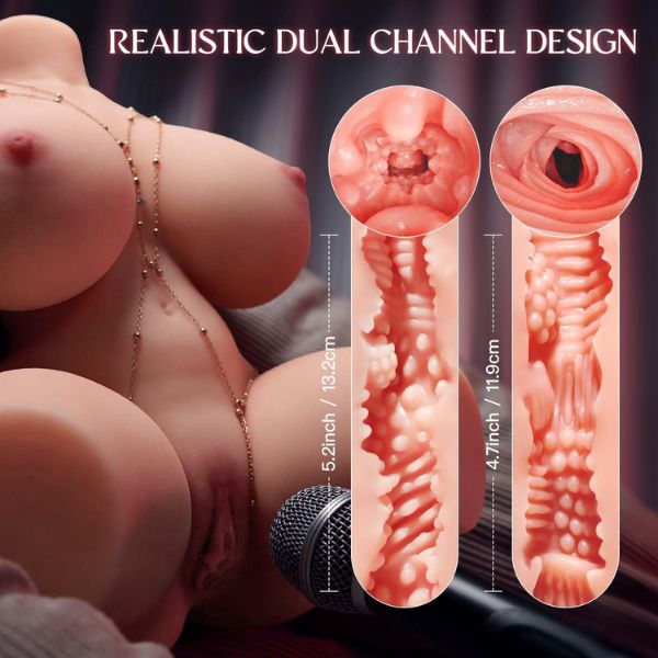 baiwatt 10 Vibrating Sex Doll Male Masturbator