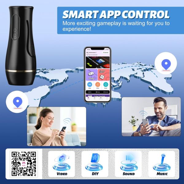 App Control Male Vibrator Stroker