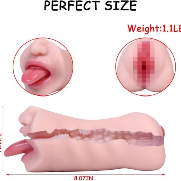 2 in 1 Realistic Male Masturbators