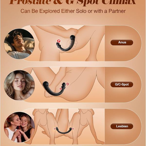 Vibrating Prostate Massager Stick Anal Hook
