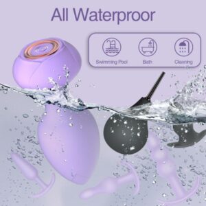 Silicone Vibrating Butt Plug with Remote Control