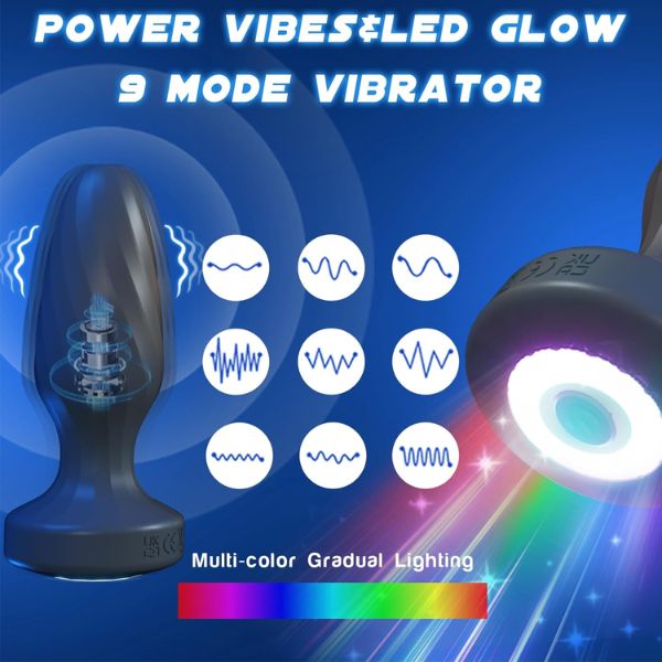 Wriggling Vibrating Butt Plug