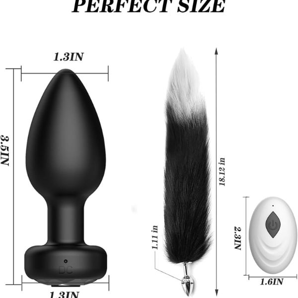 2PCS Anal Plug Vibrator Set