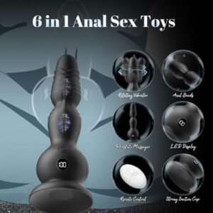 10 Modes Rotating Vibrating Anal Beads