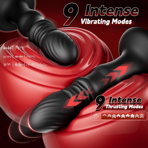 Thrusting Butt Plug Prostate Massager