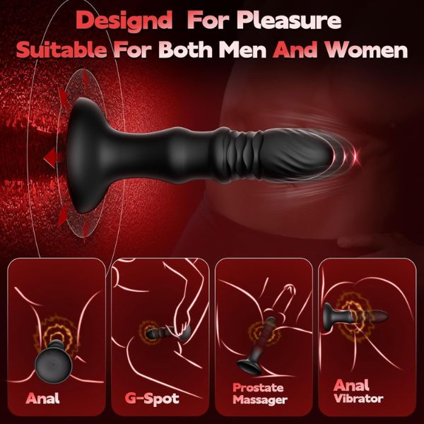 Thrusting Butt Plug Prostate Massager