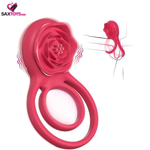 vibrating-cock-ring-with-rose-clitoral Vibrating Cock Ring with Rose Clitoral