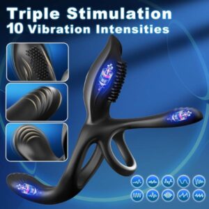 3 in 1 Vibrating Cock Ring 10 Modes