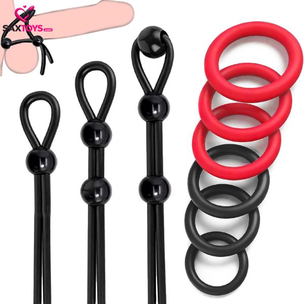 adjustable-penis-ring-set-sex-toys-for-men Adjustable Penis Ring Set Sex Toys for Men