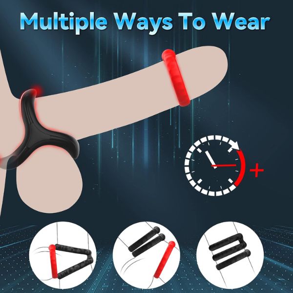 Silicone Penis Ring Set Sex Toys for Men