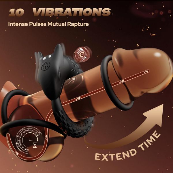 Vibrating Cock Ring Adult Couples Sex Toys