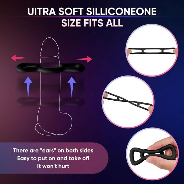 Silicone Cock/Penis Rings Set