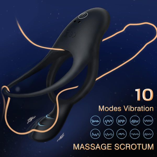 Vibrating Cock Ring with Clitoral Vibrator
