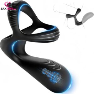Triple-Ring Vibrating Cock Ring Vibrator