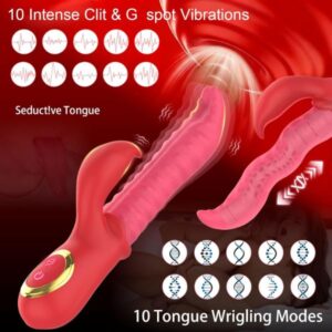 Realistic Tongue Licking Vibrator for Women
