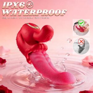 Rose Sex Toy G Spot Tongue Vibrator
