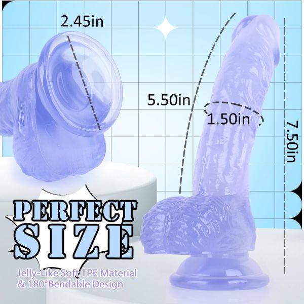 7.5 Inch Soft Dildo