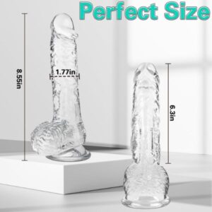 Vikkiy Clear Realistic Dildo