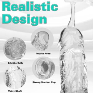 Vikkiy Clear Realistic Dildo