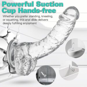 Vikkiy Clear Realistic Dildo