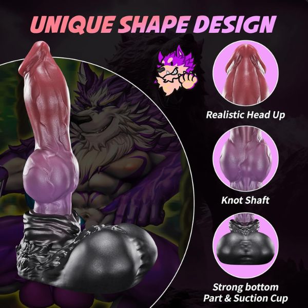 GRAEMEN 16.5 Inch Fantasy Wolf Dildo