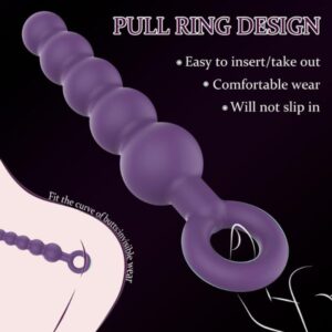 8 inch Silicone Anal Beads Butt Plug